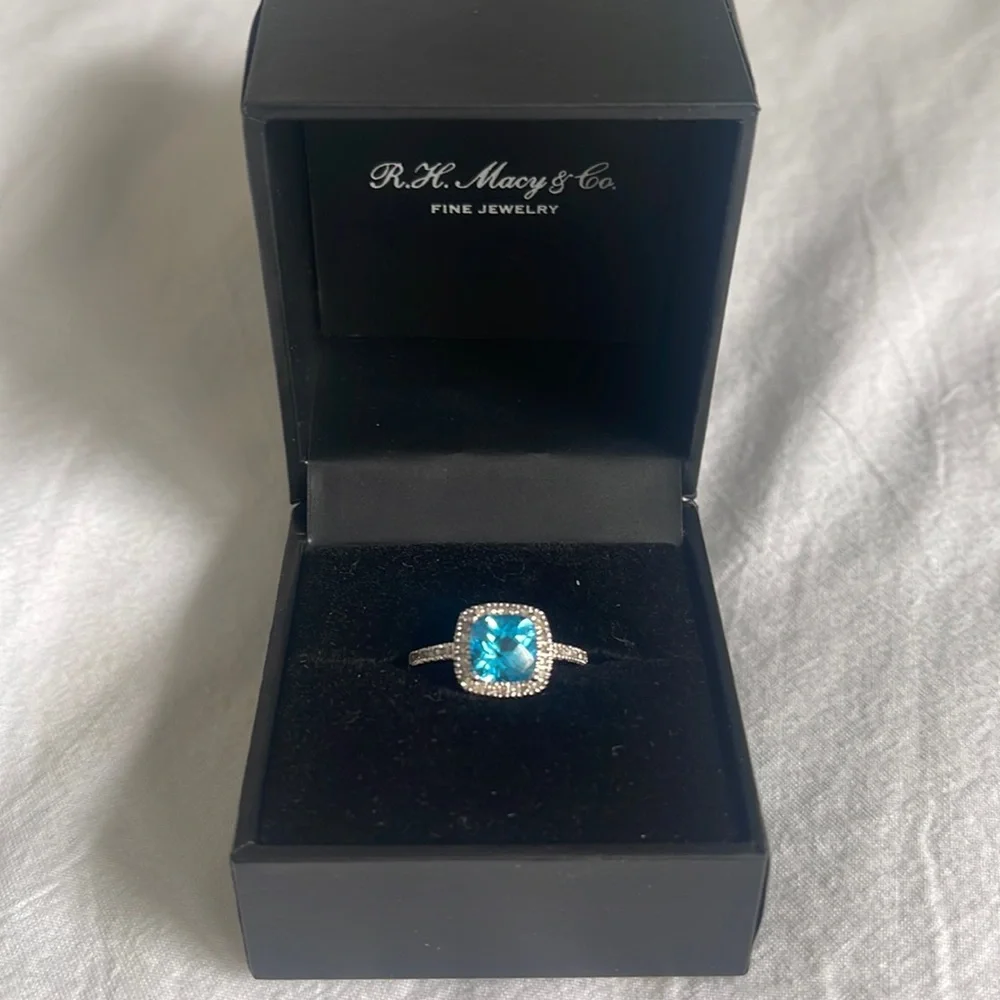 Blue topaz ring NWOT